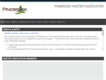Tablet Screenshot of pinebrookmasterassn.org